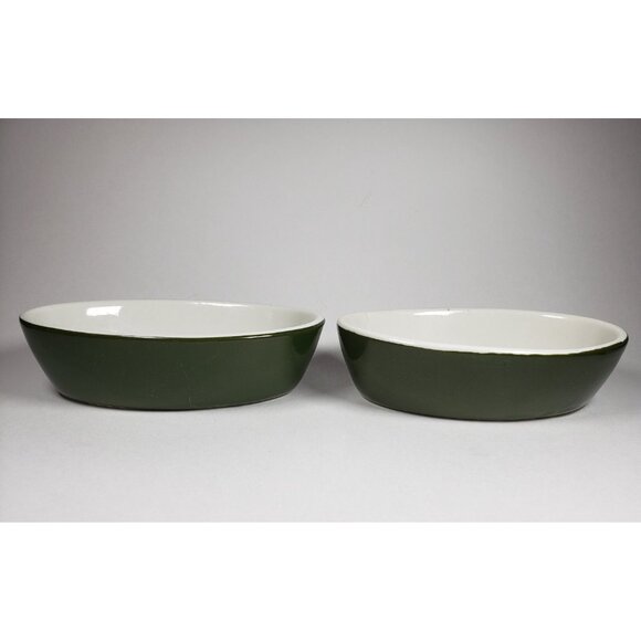 Hall 2081 Forest Green Boston Baker Set of 2 Oval Individual Serving Size - Picture 4 of 10